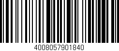 Código de barras (EAN, GTIN, SKU, ISBN): '4008057901840'