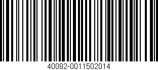 Código de barras (EAN, GTIN, SKU, ISBN): '40082-0011502014'