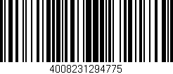 Código de barras (EAN, GTIN, SKU, ISBN): '4008231294775'
