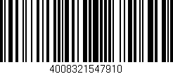 Código de barras (EAN, GTIN, SKU, ISBN): '4008321547910'