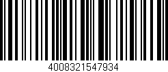 Código de barras (EAN, GTIN, SKU, ISBN): '4008321547934'