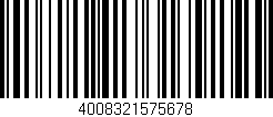 Código de barras (EAN, GTIN, SKU, ISBN): '4008321575678'