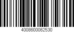 Código de barras (EAN, GTIN, SKU, ISBN): '4008600062530'