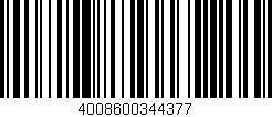 Código de barras (EAN, GTIN, SKU, ISBN): '4008600344377'