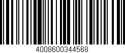 Código de barras (EAN, GTIN, SKU, ISBN): '4008600344568'