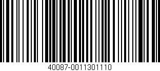 Código de barras (EAN, GTIN, SKU, ISBN): '40087-0011301110'