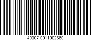 Código de barras (EAN, GTIN, SKU, ISBN): '40087-0011302660'