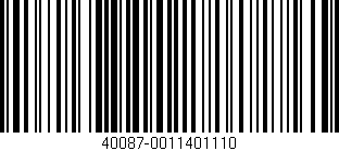 Código de barras (EAN, GTIN, SKU, ISBN): '40087-0011401110'