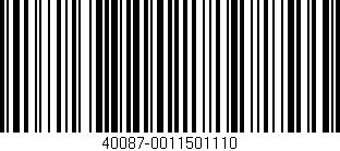 Código de barras (EAN, GTIN, SKU, ISBN): '40087-0011501110'