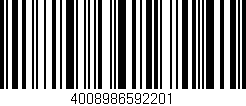 Código de barras (EAN, GTIN, SKU, ISBN): '4008986592201'