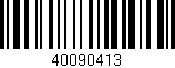Código de barras (EAN, GTIN, SKU, ISBN): '40090413'