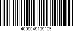 Código de barras (EAN, GTIN, SKU, ISBN): '4009049139135'