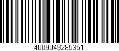 Código de barras (EAN, GTIN, SKU, ISBN): '4009049285351'