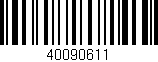 Código de barras (EAN, GTIN, SKU, ISBN): '40090611'
