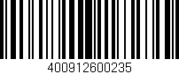 Código de barras (EAN, GTIN, SKU, ISBN): '400912600235'