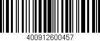 Código de barras (EAN, GTIN, SKU, ISBN): '400912600457'