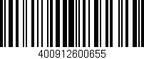 Código de barras (EAN, GTIN, SKU, ISBN): '400912600655'