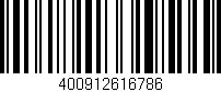 Código de barras (EAN, GTIN, SKU, ISBN): '400912616786'