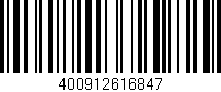 Código de barras (EAN, GTIN, SKU, ISBN): '400912616847'