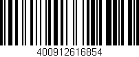 Código de barras (EAN, GTIN, SKU, ISBN): '400912616854'