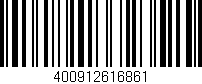 Código de barras (EAN, GTIN, SKU, ISBN): '400912616861'