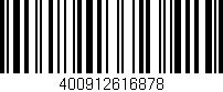 Código de barras (EAN, GTIN, SKU, ISBN): '400912616878'