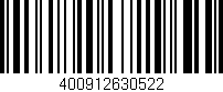 Código de barras (EAN, GTIN, SKU, ISBN): '400912630522'