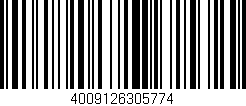 Código de barras (EAN, GTIN, SKU, ISBN): '4009126305774'