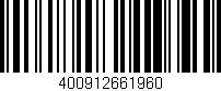 Código de barras (EAN, GTIN, SKU, ISBN): '400912661960'