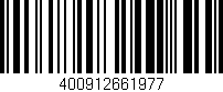 Código de barras (EAN, GTIN, SKU, ISBN): '400912661977'