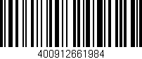 Código de barras (EAN, GTIN, SKU, ISBN): '400912661984'