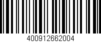 Código de barras (EAN, GTIN, SKU, ISBN): '400912662004'