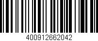 Código de barras (EAN, GTIN, SKU, ISBN): '400912662042'