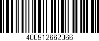 Código de barras (EAN, GTIN, SKU, ISBN): '400912662066'