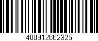 Código de barras (EAN, GTIN, SKU, ISBN): '400912662325'