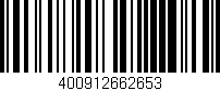 Código de barras (EAN, GTIN, SKU, ISBN): '400912662653'