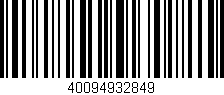 Código de barras (EAN, GTIN, SKU, ISBN): '40094932849'