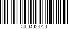 Código de barras (EAN, GTIN, SKU, ISBN): '40094933723'