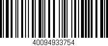 Código de barras (EAN, GTIN, SKU, ISBN): '40094933754'