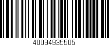 Código de barras (EAN, GTIN, SKU, ISBN): '40094935505'