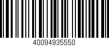 Código de barras (EAN, GTIN, SKU, ISBN): '40094935550'