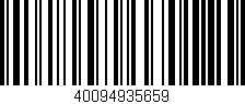 Código de barras (EAN, GTIN, SKU, ISBN): '40094935659'