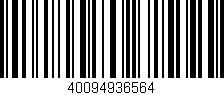 Código de barras (EAN, GTIN, SKU, ISBN): '40094936564'