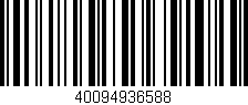 Código de barras (EAN, GTIN, SKU, ISBN): '40094936588'
