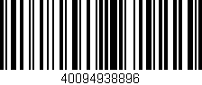 Código de barras (EAN, GTIN, SKU, ISBN): '40094938896'