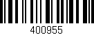 Código de barras (EAN, GTIN, SKU, ISBN): '400955'