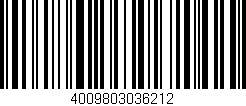 Código de barras (EAN, GTIN, SKU, ISBN): '4009803036212'