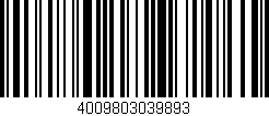 Código de barras (EAN, GTIN, SKU, ISBN): '4009803039893'