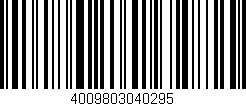 Código de barras (EAN, GTIN, SKU, ISBN): '4009803040295'