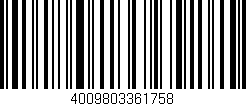 Código de barras (EAN, GTIN, SKU, ISBN): '4009803361758'